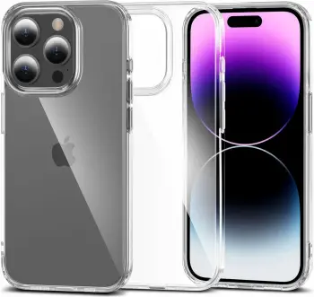 Mbështjellës Tech-Protect FlexAir Hybrid për iPhone 15 Pro, Transparent