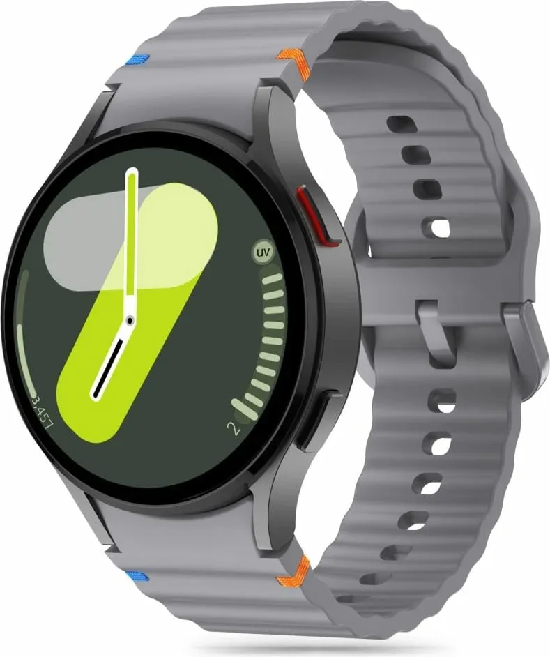 Rrip silikoni për smartwatch Tech-Protect për Samsung Galaxy Watch 4/5/5 Pro/6/7/FE, Gri - 1