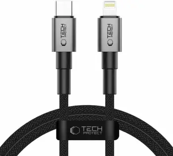 Kabllo Tech-Protect UltraBoost DNA USB-C në Lightning, 100 cm, Gri