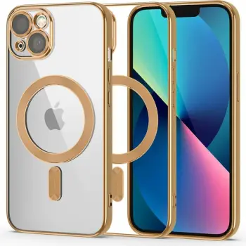 Mbështjellës Tech-Protect MagShine Line për iPhone 13, MagSafe, Transparent/Ar