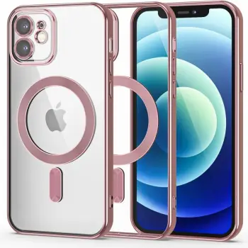 Mbështjellës Tech-Protect MagShine Line MagSafe për iPhone 12, Rozë