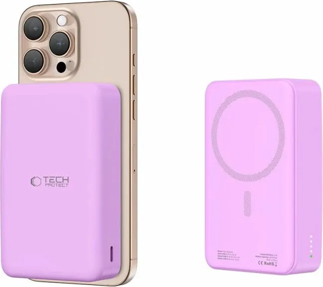 Powerbank Tech-Protect PB12 LifeMag 20000mAh, MagSafe, Bardhë - 4