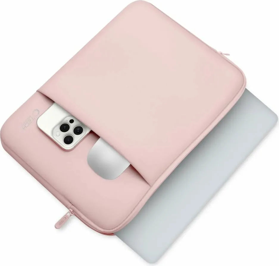 Mbështjellës laptopi Tech-Protect Neoprene 13-14 inç, Rozë - 5