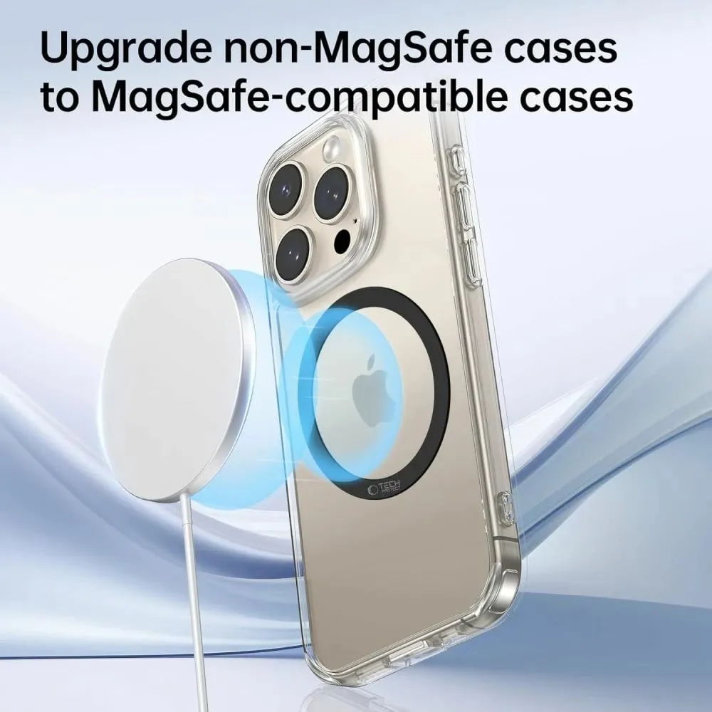 Set unazash MagSafe Tech-Protect MMP-110 2in1 për mbështjellës celulari, e zezë, 2 copë - 7