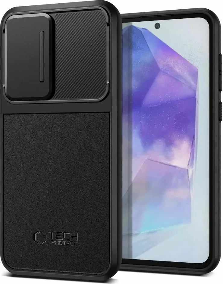Mbështjellës Tech-Protect Velar Cam+ për Samsung Galaxy A55 5G, i zi - 1