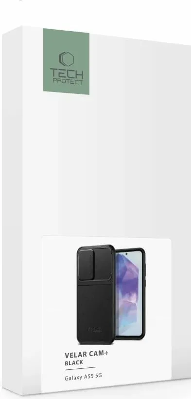 Mbështjellës Tech-Protect Velar Cam+ për Samsung Galaxy A55 5G, i zi - 5