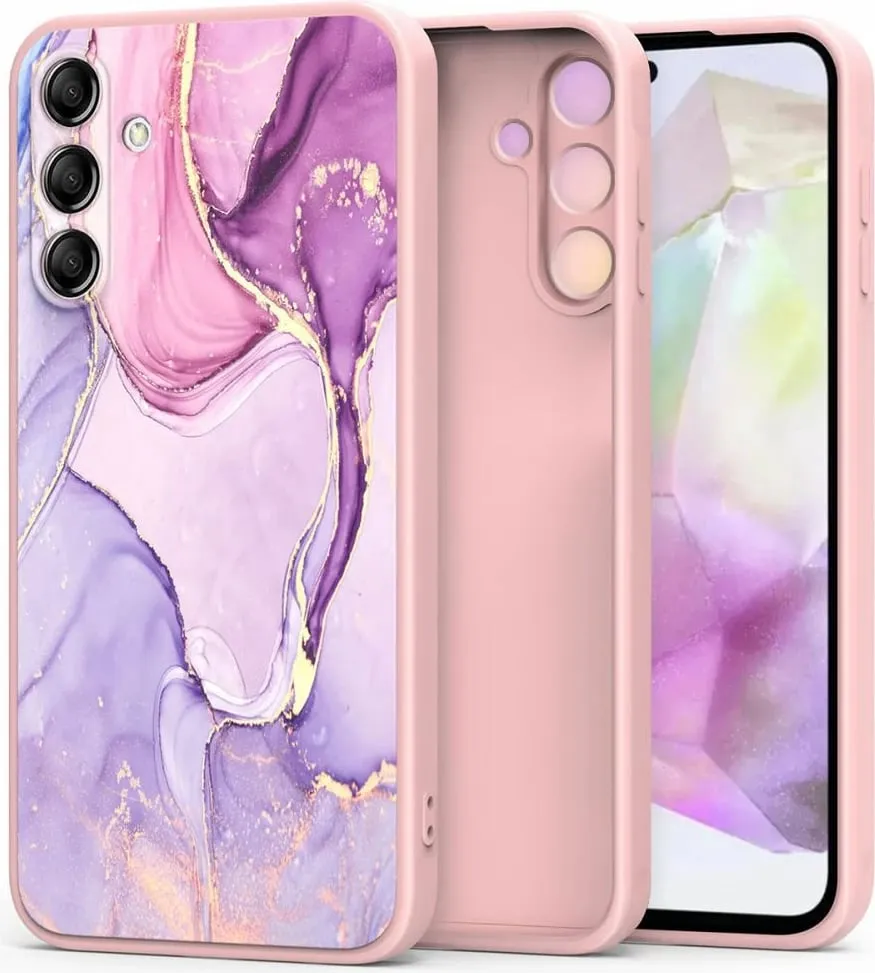 Mbështjellës Tech-Protect Icon për Samsung Galaxy A35 5G, rozë dhe vjollcë - 1