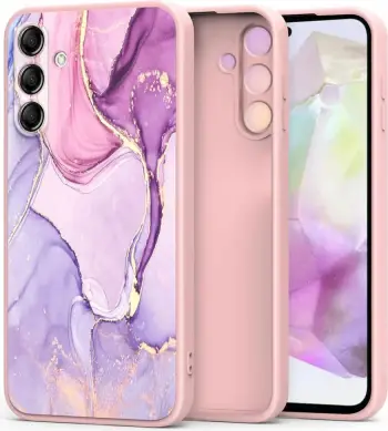 Mbështjellës Tech-Protect Icon për Samsung Galaxy A35 5G, rozë dhe vjollcë