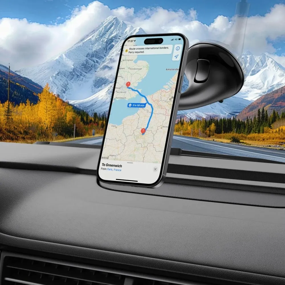 Mbajtës magnetik për celular Tech-Protect N56 me MagSafe, i zi - 8