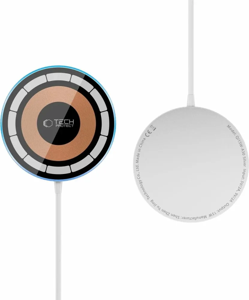 Karikues wireless Tech-Protect QI15W-A30, MagSafe, 15W, argjendtë - 3
