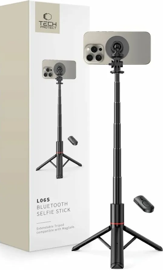 Selfie stick tripod Tech-Protect L06S, Bluetooth, MagSafe, i zi - 1