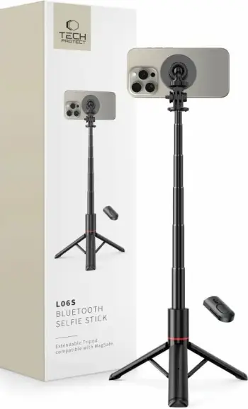Selfie stick tripod Tech-Protect L06S, Bluetooth, MagSafe, i zi