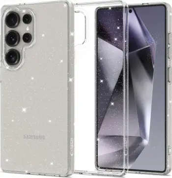 Mbështjellës Tech-Protect FlexAir për Samsung Galaxy S25 Ultra, Transparent me shkëlqim