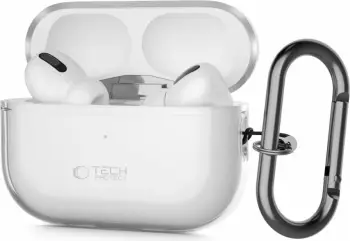 Këllëf për kufje Tech-Protect FlexAir, për Apple AirPods Pro 1 2, transparent