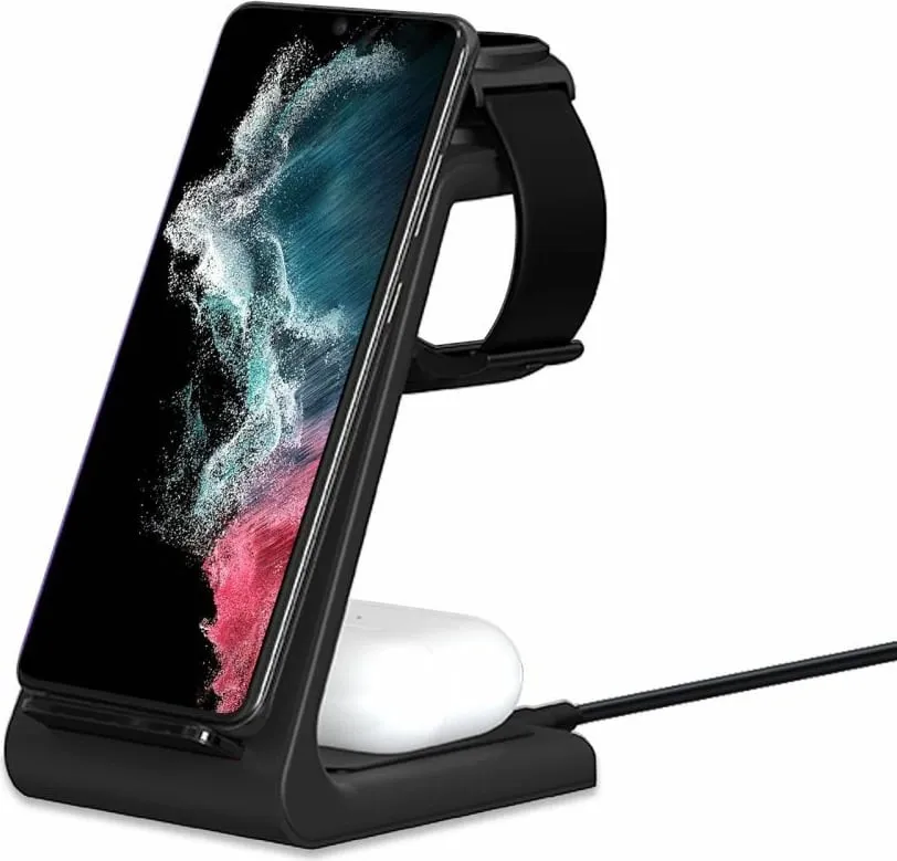 Stacion karikimi 3-në-1 Tech-Protect QI15W-A36, për Android, e zezë - 3