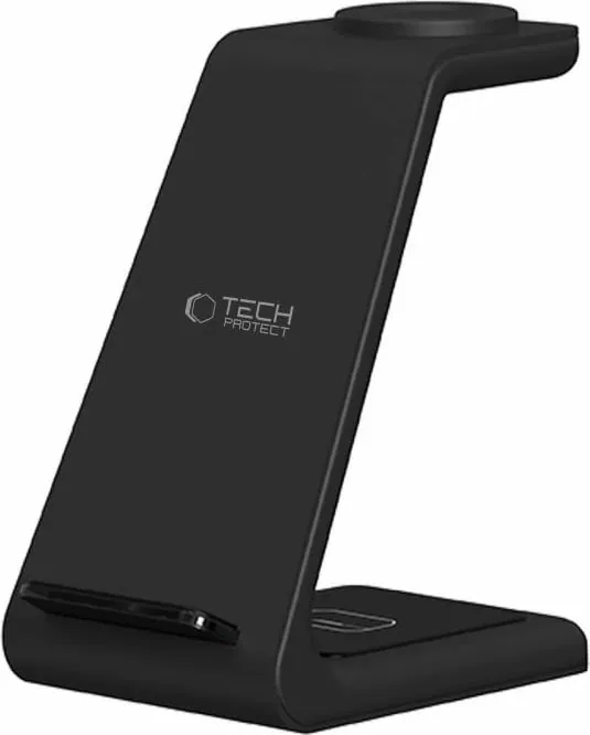 Stacion karikimi 3-në-1 Tech-Protect QI15W-A36, për Android, e zezë - 4