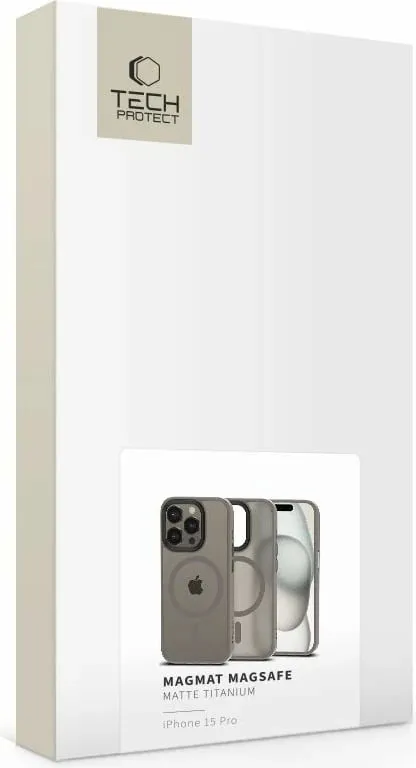 Mbështjellës Tech-Protect MagMat 2 për iPhone 15 Pro, MagSafe, titanium mat - 5