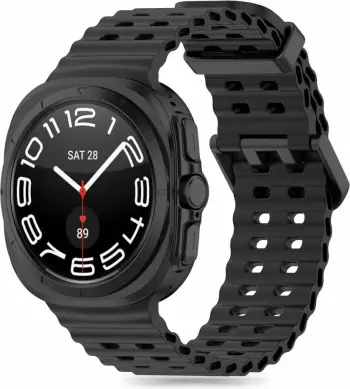 Rrip ore Tech-Protect Iconband për Samsung Galaxy Watch Ultra 47mm, TPU, sportiv, i zi