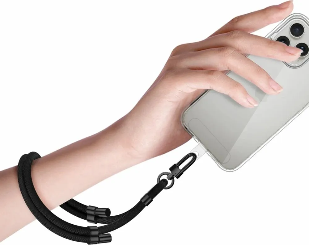 Rrip dore për telefon Tech-Protect C4S Rope, i zi me gold - 2