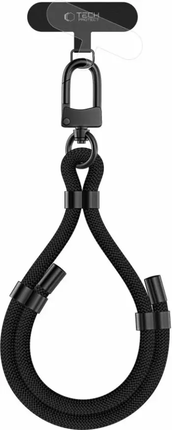 Rrip dore për telefon Tech-Protect C4S Rope, i zi me gold