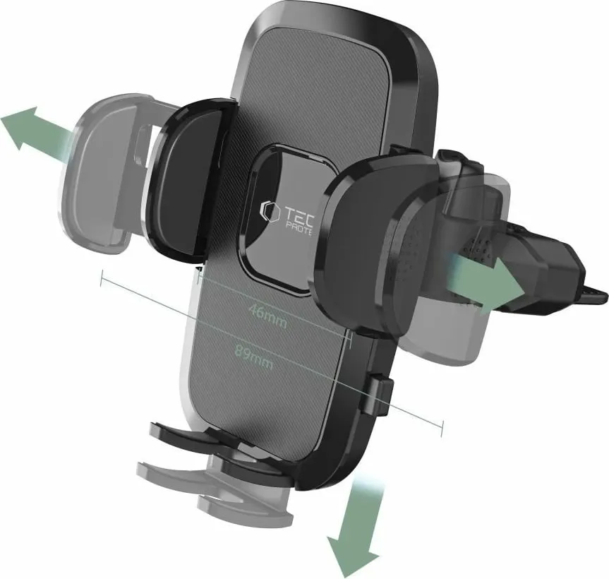 Mbajtëse universale për makinë Tech-Protect V3, montim në CD, rrotullim 360°, e zezë - 4