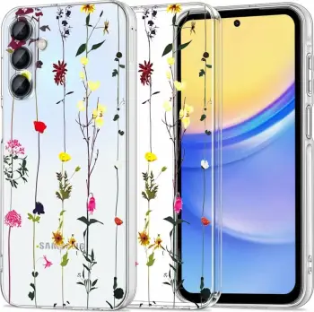 Mbështjellës Tech-Protect FlexAir+ për Samsung Galaxy A35 5G, lule shumëngjyrëshe