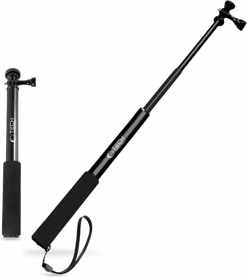 Monopod & selfie stick Tech-Protect GA100 për GoPro/DJI, e zezë - 1
