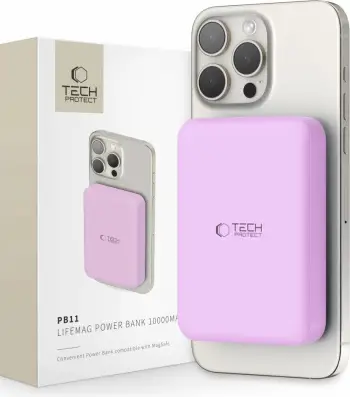 Karikues portativ Tech-Protect PB11 LifeMag, 10000mAh, MagSafe, lejla