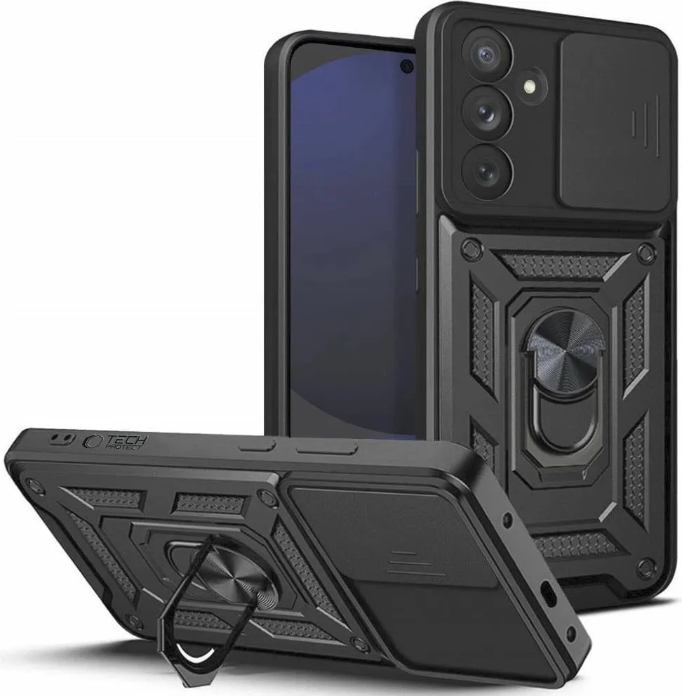 Mbështjellës Tech-Protect CamShield Pro për Samsung Galaxy S24 FE, i zi - 1