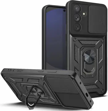 Mbështjellës Tech-Protect CamShield Pro për Samsung Galaxy S24 FE, i zi