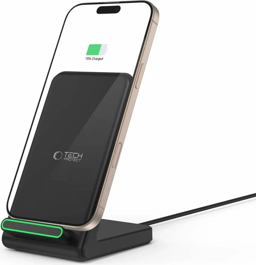 Karikues wireless Tech-Protect QI15W-A40, 15W, i bardhë - 6