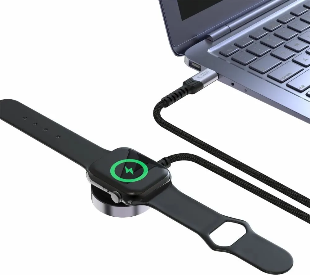 Karikues magnetik Tech-Protect MC01 UltraBoost me kabllo USB-C 120 cm, zi - 3