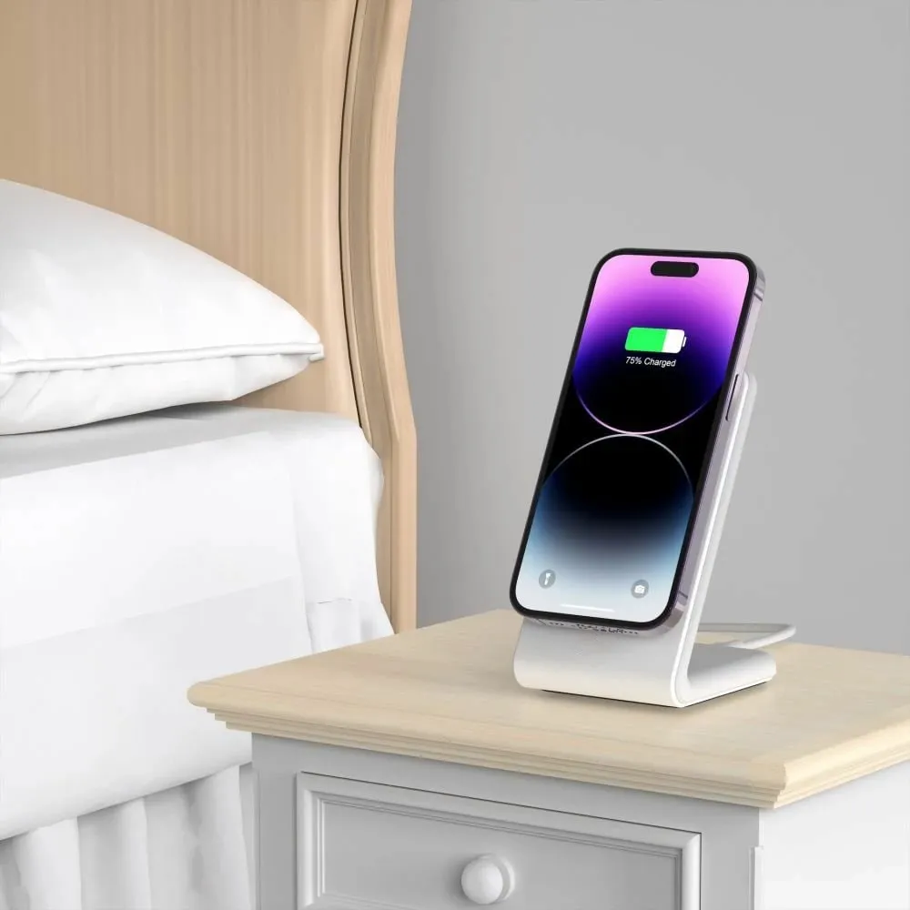 Karikues wireless Tech-Protect QI15W-A38 me MagSafe, i bardhë - 8