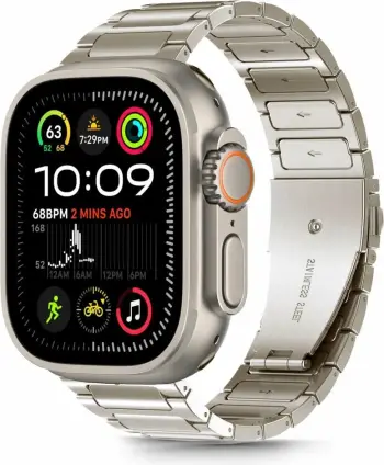 Byzylyk çeliku për Apple Watch Tech-Protect, 44/45/46/49mm, Titanic