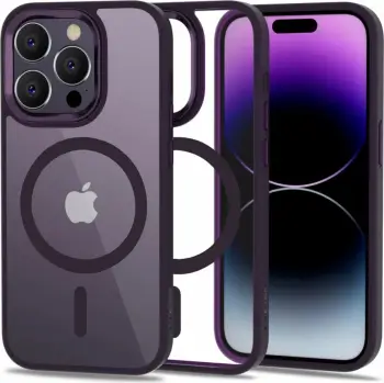 Mbështjellës Tech-Protect MagMat për iPhone 14 Pro, MagSafe, gjysmë-transparent, i zi