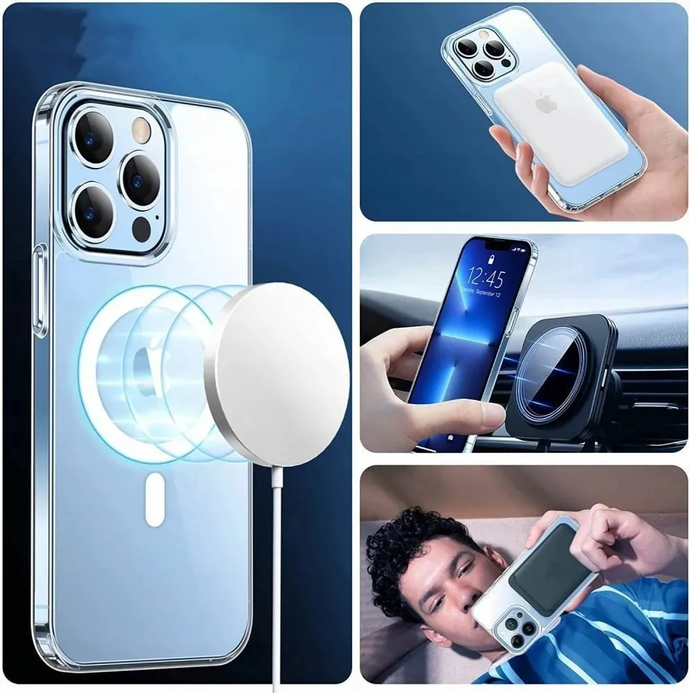 Mbështjellës Tech-Protect FlexAir Hybrid MagSafe për Samsung Galaxy S23, Transparent - 4