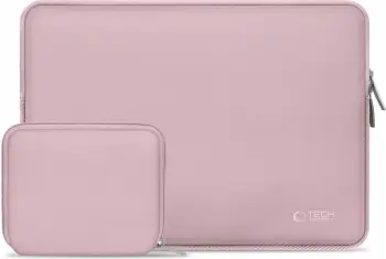 Kasë laptopi Tech-Protect NeoSlim 13-14 inç me çantë aksesorësh, Rozë