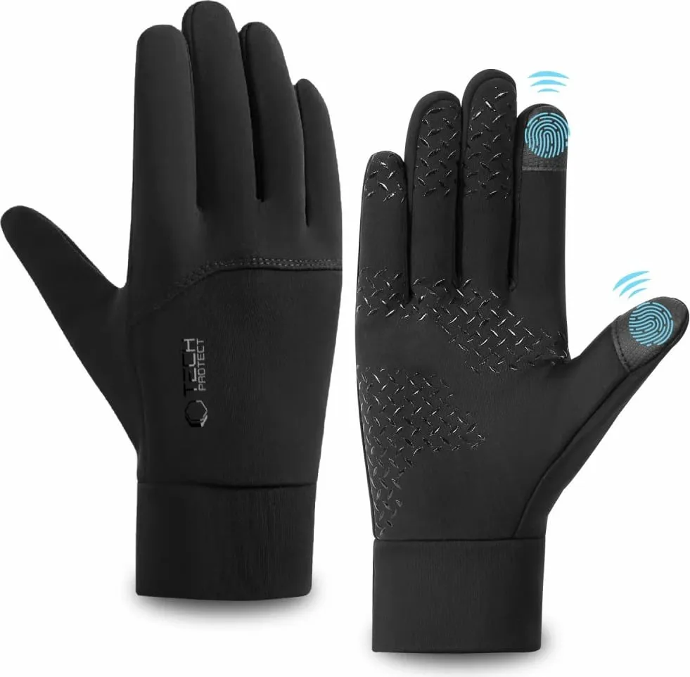 Doreza Tech-Protect WG01 me touch tips, L, të zeza - 1