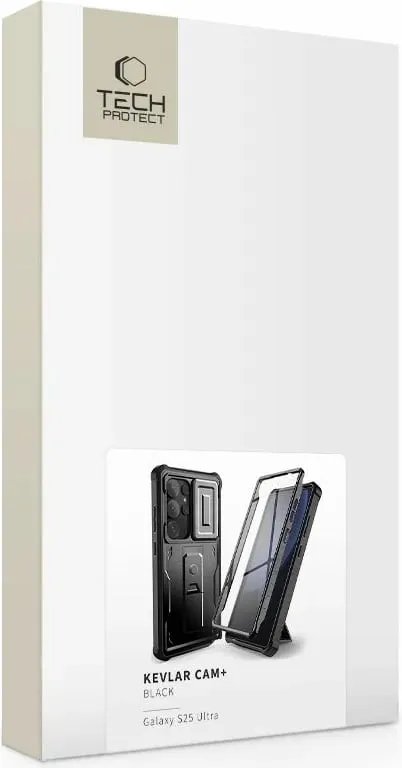 Mbështjellës Tech-Protect Kevlar Cam+ për Samsung Galaxy S25, i zi - 8