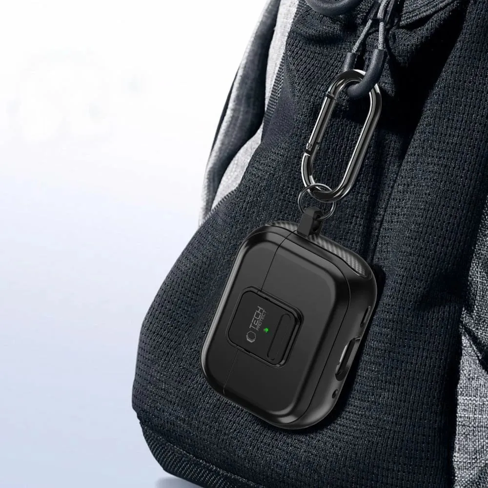 Mbështjellës Tech-Protect Defender me karabiner për AirPods Pro/Pro 2, MagSafe, Gjelbër - 5
