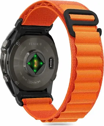 Rrip najloni për smartwatch Tech-Protect Nylon Pro, për Garmin Fenix 5X/5X PLUS/6X/6X Pro/7X/8 (51mm), Portokalli