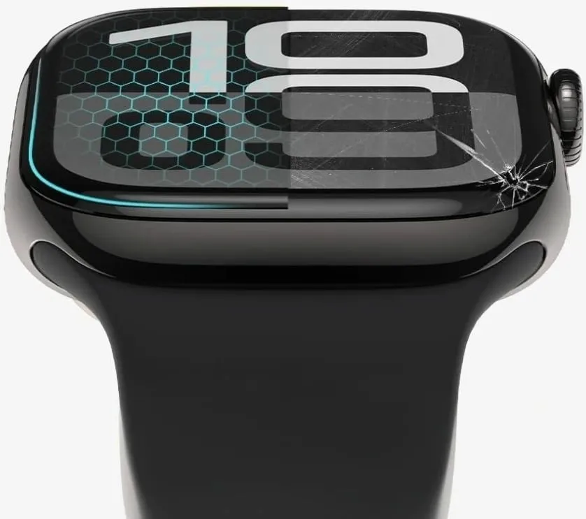 Xham mbrojtës për smartwatch Tech-Protect Glass Flex+ për Amazfit Bip 6, 2 copë, Zi - 2