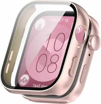 Mbulesë orë inteligjente Tech-Protect DEFENSE360 Huawei Watch Fit 3, xham mbrojtës, e rozë