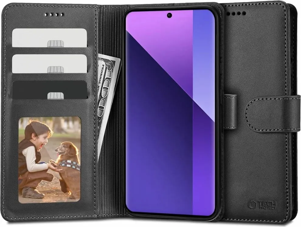 Mbështjellës portofol Tech-Protect për Xiaomi Redmi Note 13 Pro+ 5G, i zi - 1