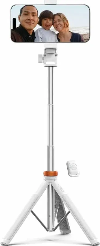 Selfie stick me tripod Tech-Protect L03S, me telekomandë Bluetooth, 148cm, Bardhë - 9