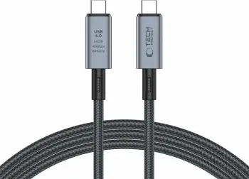 Kabllo USB-C 4.0 Tech-Protect UltraBoost Max, 2m, 240W, 40Gbps, Gri