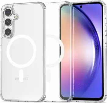 Mbështjellës Tech-Protect FlexAir Hybrid MagSafe për Samsung Galaxy A55 5G, Transparent