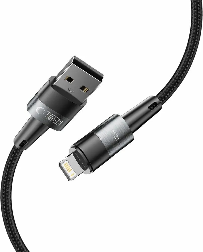 Kabllo USB Tech-Protect UltraBoost, USB A në Lightning, 2 m, gri - 2