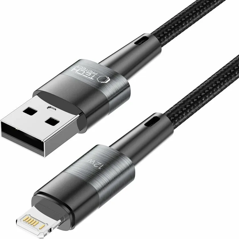 Kabllo USB Tech-Protect UltraBoost, USB A në Lightning, 2 m, gri - 5