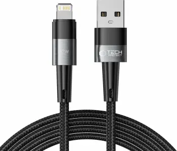 Kabllo USB Tech-Protect UltraBoost, USB A në Lightning, 2 m, gri